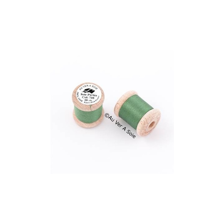 Bobine Soie perlée 767 rose pâle  "Au ver à soie" 