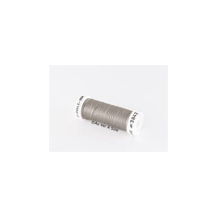 bobine de soie ovale 3842 étain oxydé