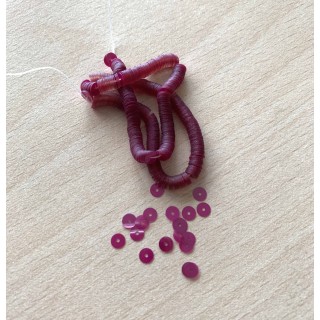 fuchsia sequins iridescent shiny 4 mm