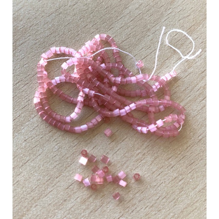 Perle tosca rose vif 9/o