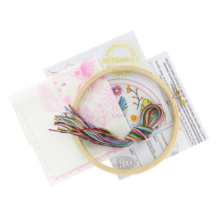 Kit de broderie: Zacharie, le petit colibri 
