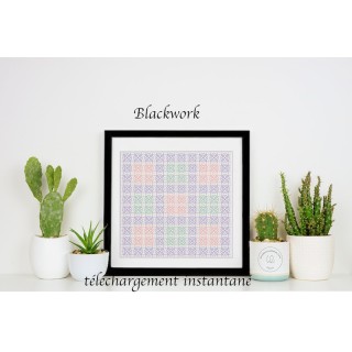 motif blackwork à télécharger
