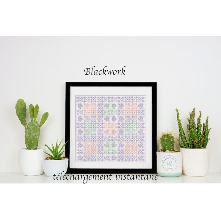 motif blackwork à télécharger