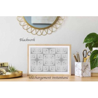 motif blackwork à télécharger