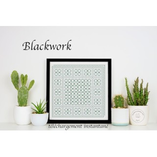 blackwork "brique " à télécharger