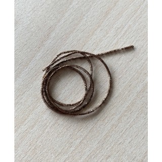 Cannetille noir chocolaté brillant ressort métallique 