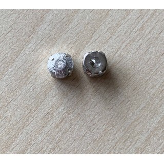 Strass Swarovski cabochon "Chatons"  "rectangle" fuchsia 