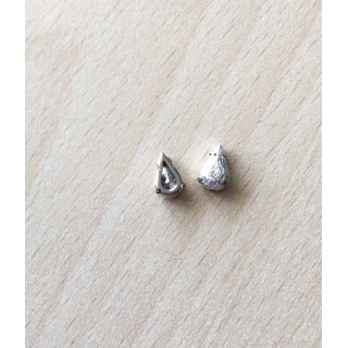 Strass Swarovski cabochon "Chatons"  "rectangle" fuchsia 