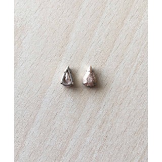 Strass Swarovski cabochon "Chatons"  "rectangle" fuchsia 