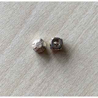 Strass Swarovski cabochon "Chatons"  "rectangle" fuchsia 