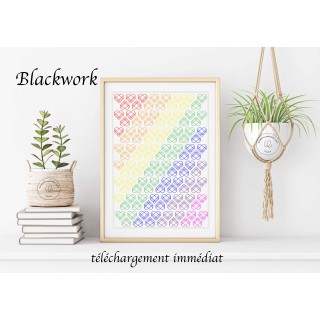 blackwork "rainbow " à télécharger