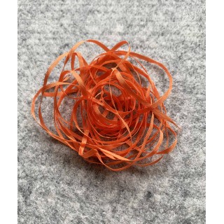 Ruban de soie 612 orange  au ver à soie 