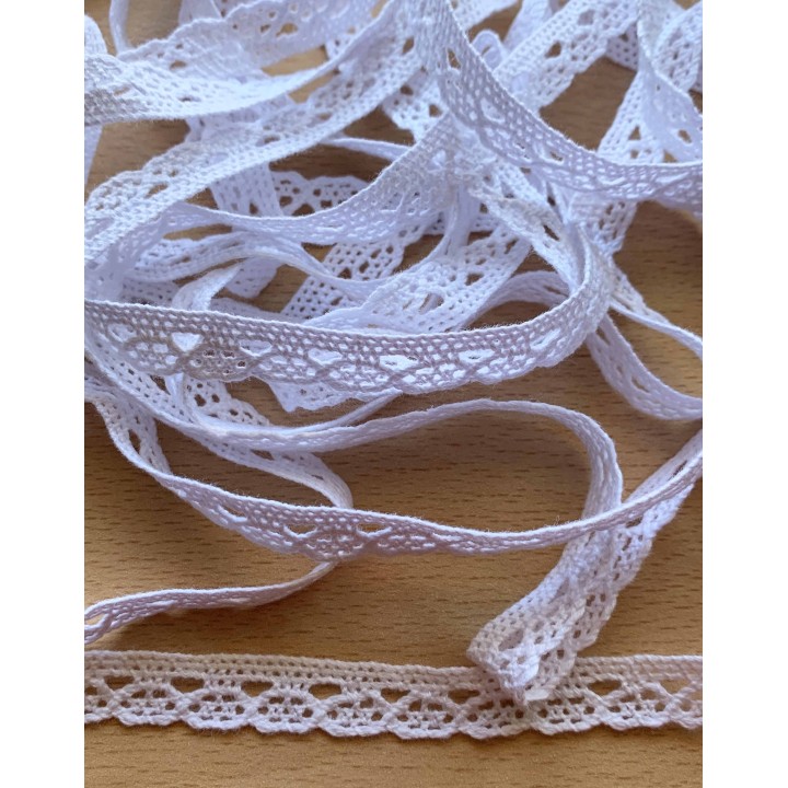 dentelle en coton naturelle