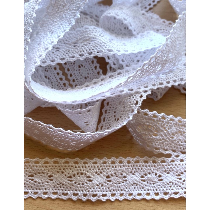dentelle en coton naturelle