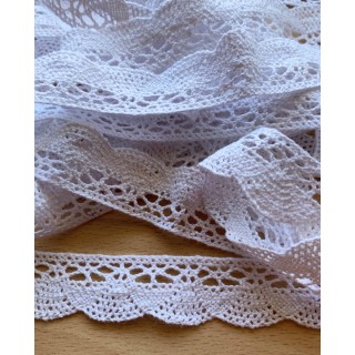 dentelle en coton naturelle