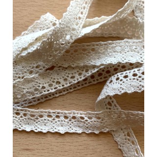 dentelle en coton naturelle