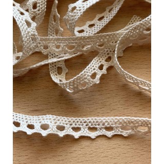 dentelle en coton naturelle