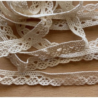 dentelle en coton naturelle