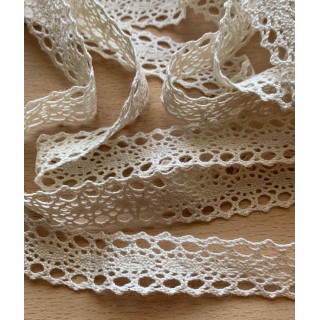 dentelle en coton naturelle