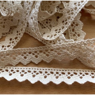 dentelle en coton naturelle