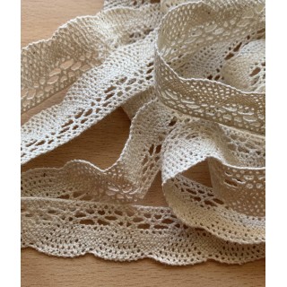 dentelle en coton naturelle