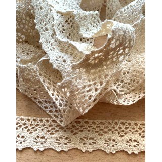 dentelle en coton naturelle