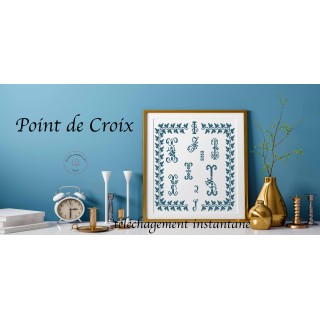 planche de point de croix à télécharger