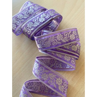 joli ruban satin couleur lilas 7999 
