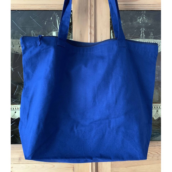 black tote bag with customizable background