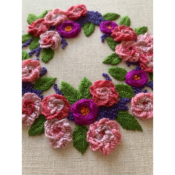 couronne florale