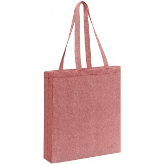 tote bag "Broadway" red heather with customizable bottom