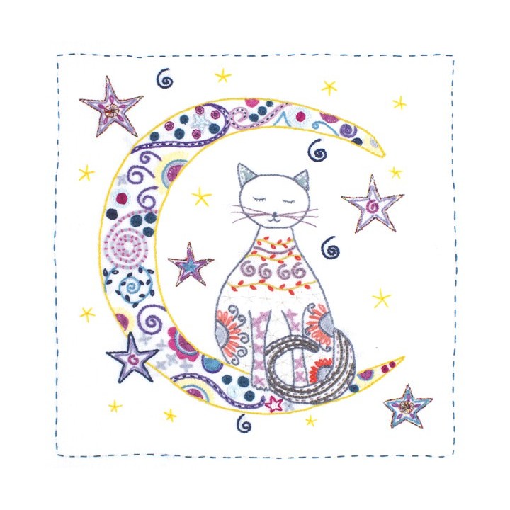 Kit de broderie: au clair de la lune