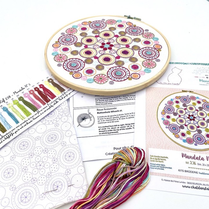 Kit "Fleur en soie et glitter" fiche technique