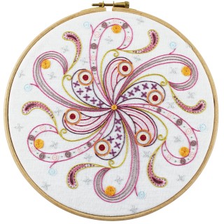 Kit "Fleur en soie et glitter" fiche technique