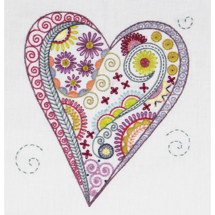 Kit de broderie: coeur 03