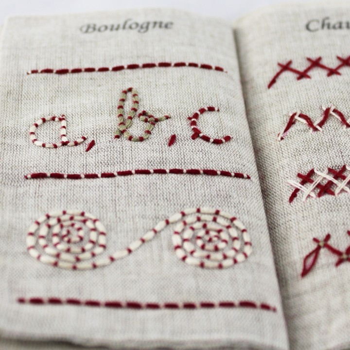 Kit de broderie: lesson of stitches (25 stitches)