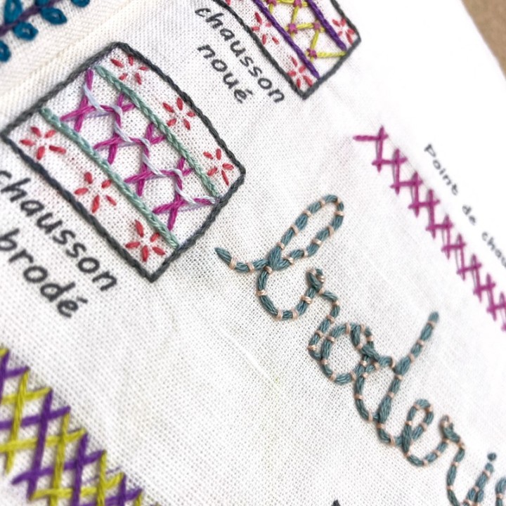 Kit de broderie: embroidery stitches (27 stitches)