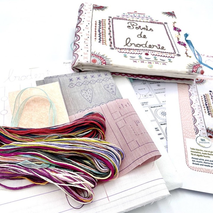 Kit "Fleur en soie et glitter" fiche technique