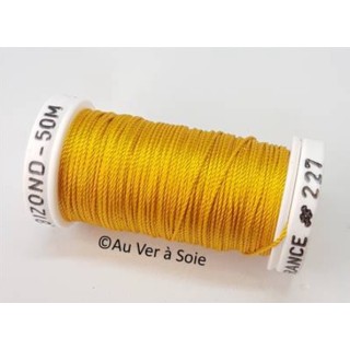 silk cord thread Trébizond 227 curry yellow