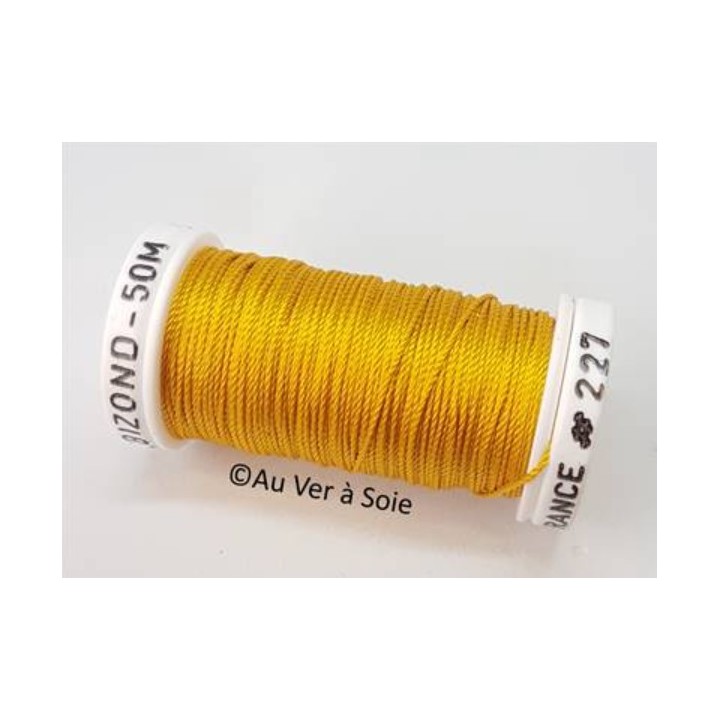 silk cord thread Trébizond 227 curry yellow