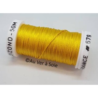 silk cord thread Trébizond 679 bright yellow