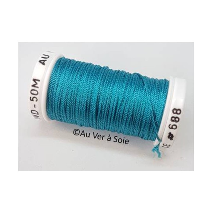 silk cord thread Trébizond 688 marine cave