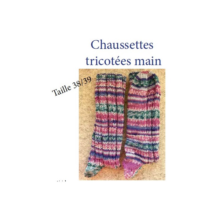 hand-knit socks size 38/39