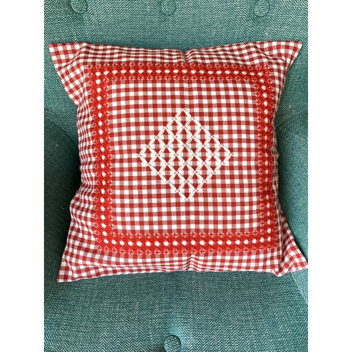 traditional cushion in red