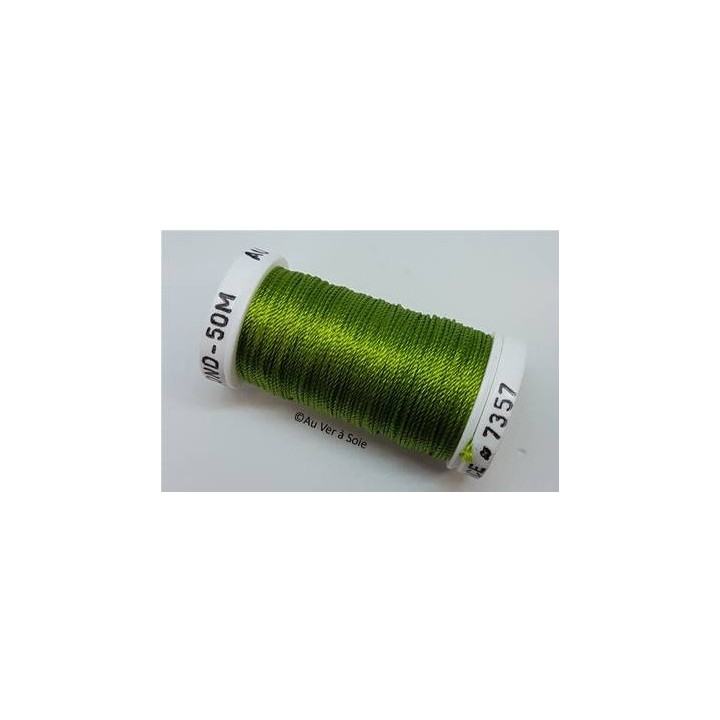 silk cord thread Trébizond 7357 parakeet green