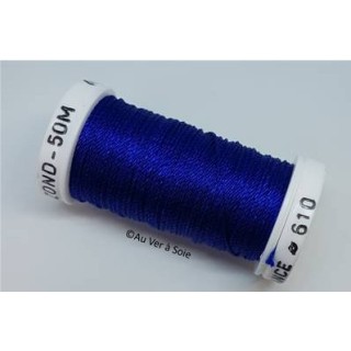 silk cord thread Trébizond 610 blue of France