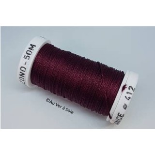silk cord thread Trébizond 412 wine red
