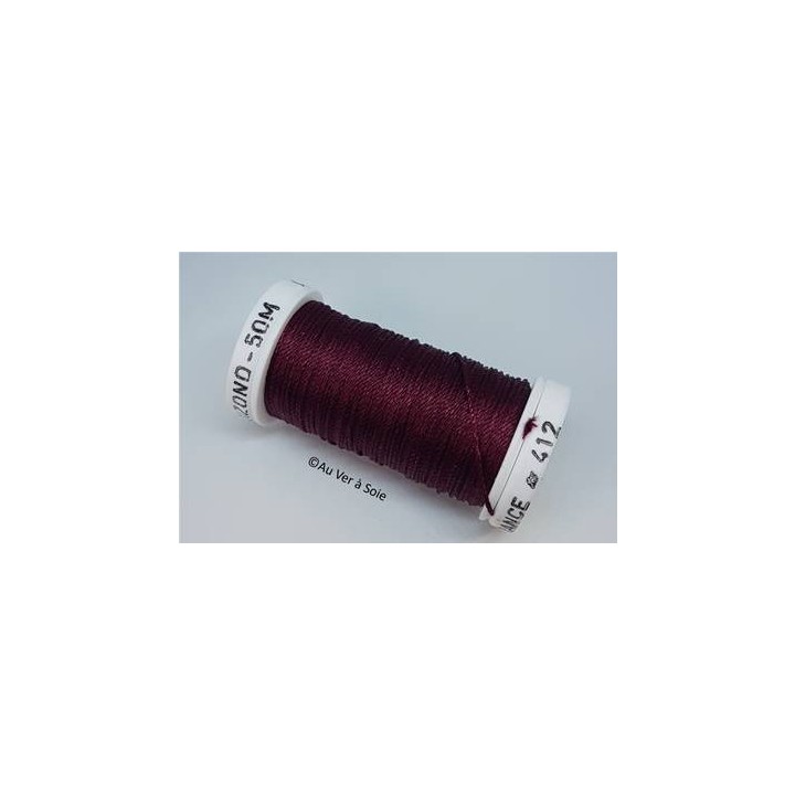 silk cord thread Trébizond 412 wine red