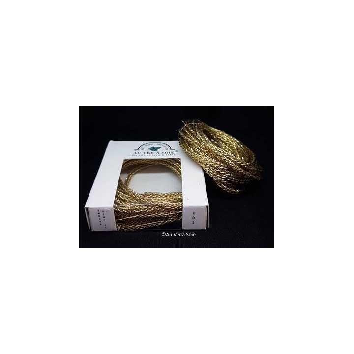 Cannetille noir chocolaté brillant ressort métallique 