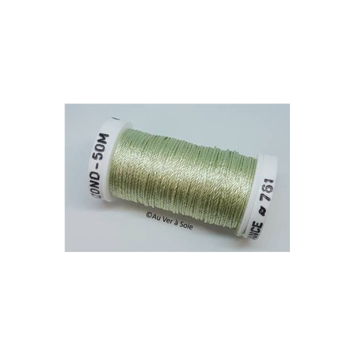 silk cord thread Trébizond 761green pebble